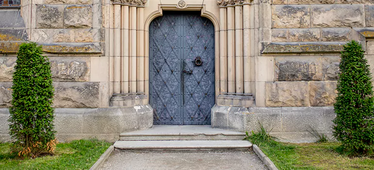 Traditional Double Front Doors in Lake Magdalene, FL